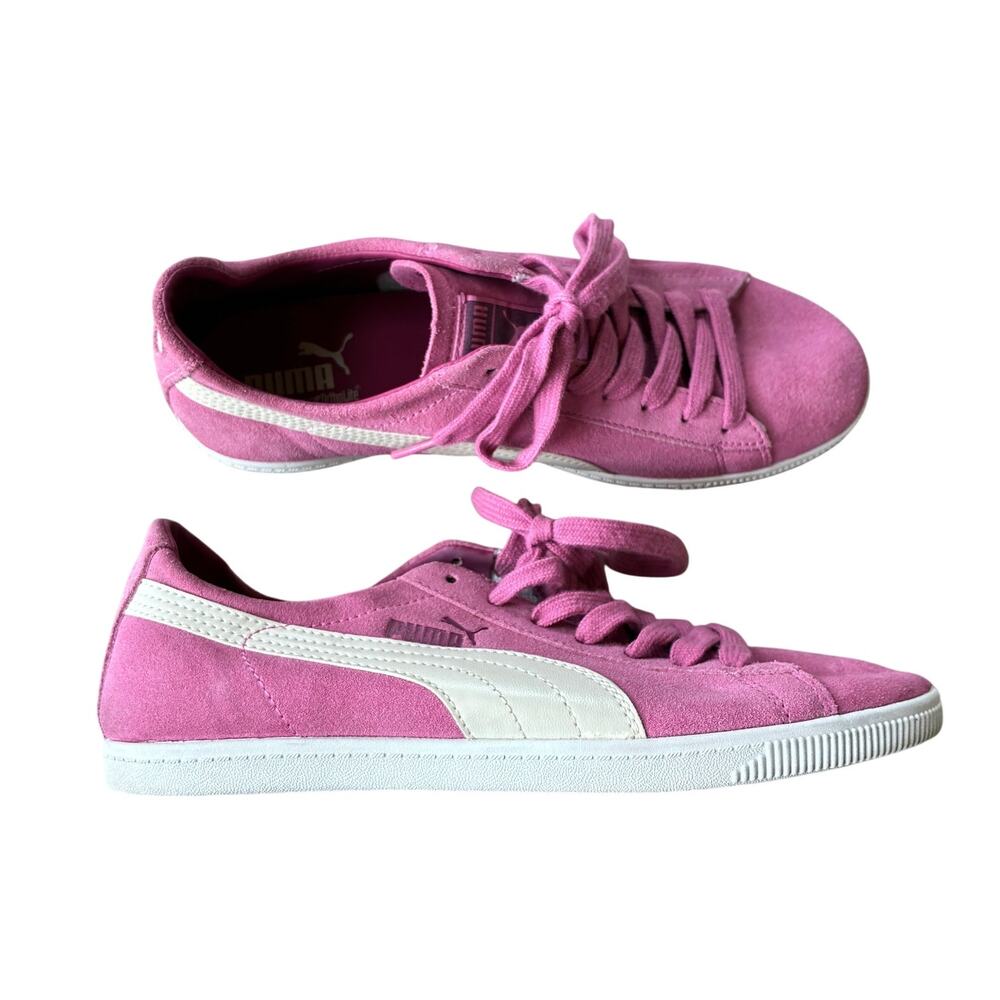 PUMA Suede Pink Low-profile Leather Classic Lifestyle Sneaker US 8 / EU 38.5
